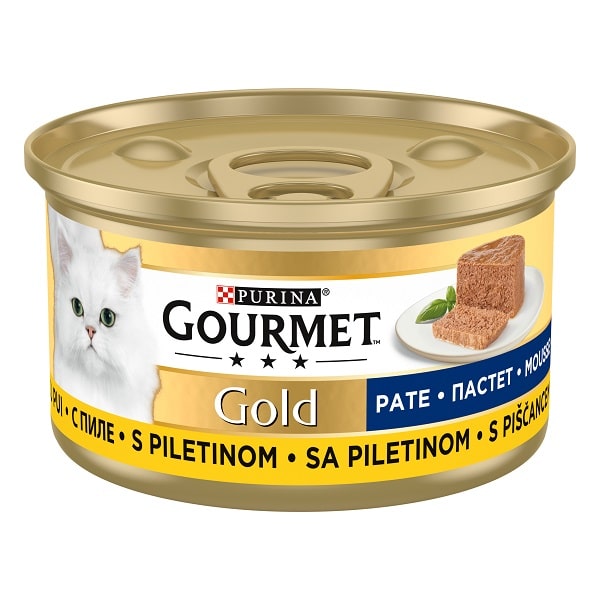 Gourmet Gold - за котки в зряла възраст, Пай с месо, Агне, Зелен боб, 85 гр Gourmet Gold - за котки в зряла възраст, Пай с месо, Агне, Зелен боб, 85 гр