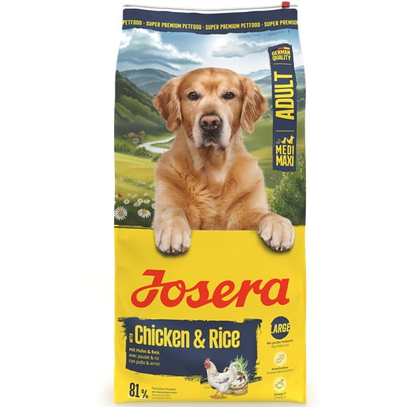 Josera Dog Adult Medi Maxi Large Breed Chicken & Rice - суха храна с пилешко и ориз за израснали кучета от едри породи 12.5 кг