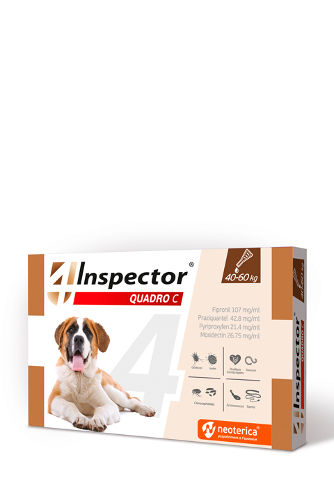 INSPECTOR QUADRO C Spot-on for DOG 40-60kg INSPECTOR QUADRO C Spot-on for DOG 40-60kg