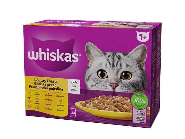 Whiskas Pouch Pure Delight - паучове микс 12 бр * 85 гр Whiskas Pouch Pure Delight - паучове микс 12 бр * 85 гр