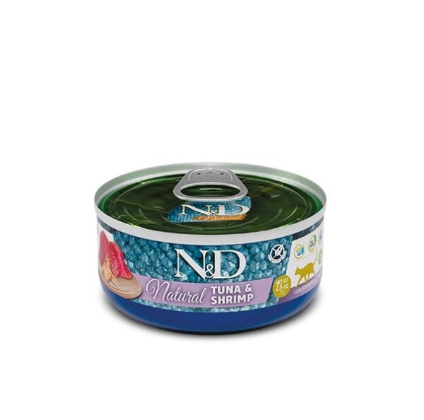 N&D Natural FISH TRIO MENU – мокра допълваща храна за котки в зряла възраст 3 вида: с риба тон, с риба тон и сьомга, с риба тон и скариди, 5+1 гратис N&D Natural FISH TRIO MENU – мокра допълваща храна за котки в зряла възраст 3 вида: с риба тон, с риба тон и сьомга, с риба тон и скариди, 5+1 гратис