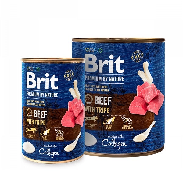 Brit Premium by Nature Beef with Tripe – консервирана храна за кучета с говеждо и шкембе 0.400 кг