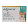 Simparica  - вкусна защита от бълхи и кърлежи, за кучета от 1.3 кг - 2.5 кг / 3 броя таблетки /
