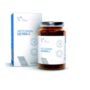 Vetexpert VetoSkin Ultra - Хранителна добавка за кучета и котки с кожни проблеми 60 таблетки